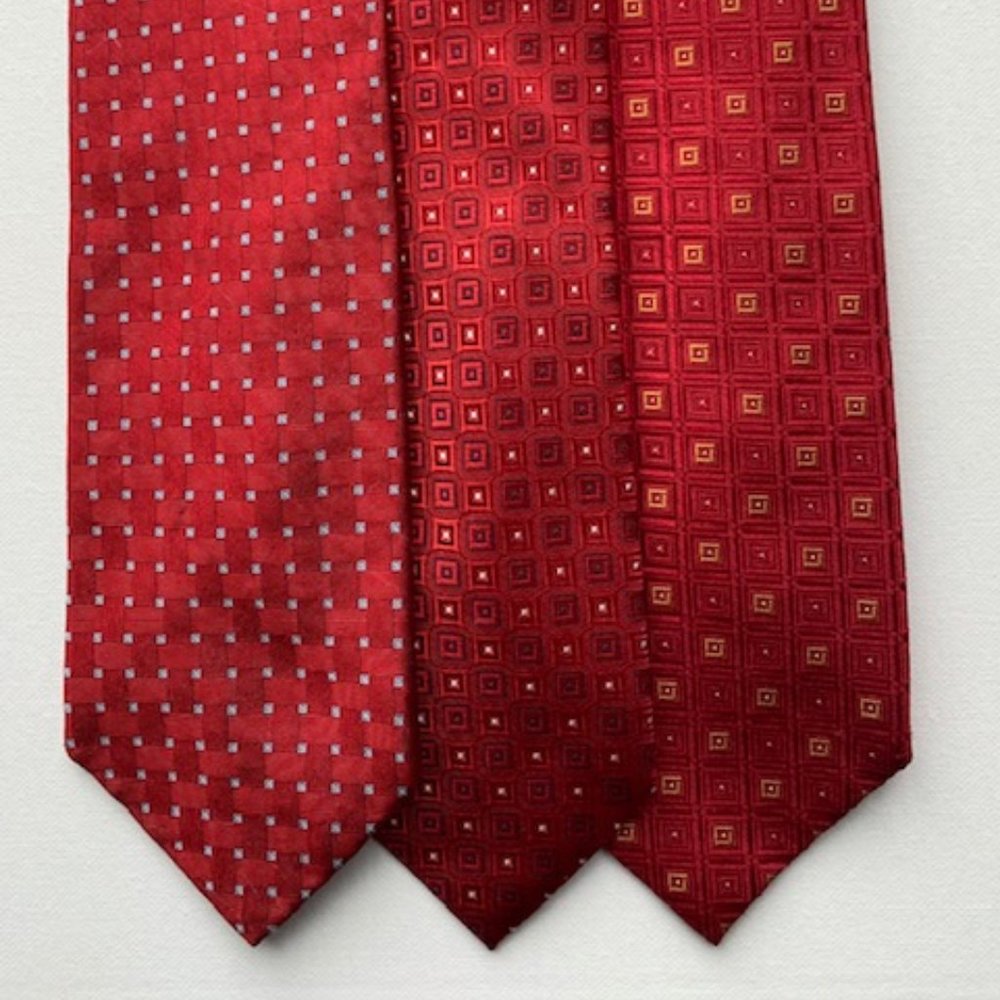 A set of three ties
